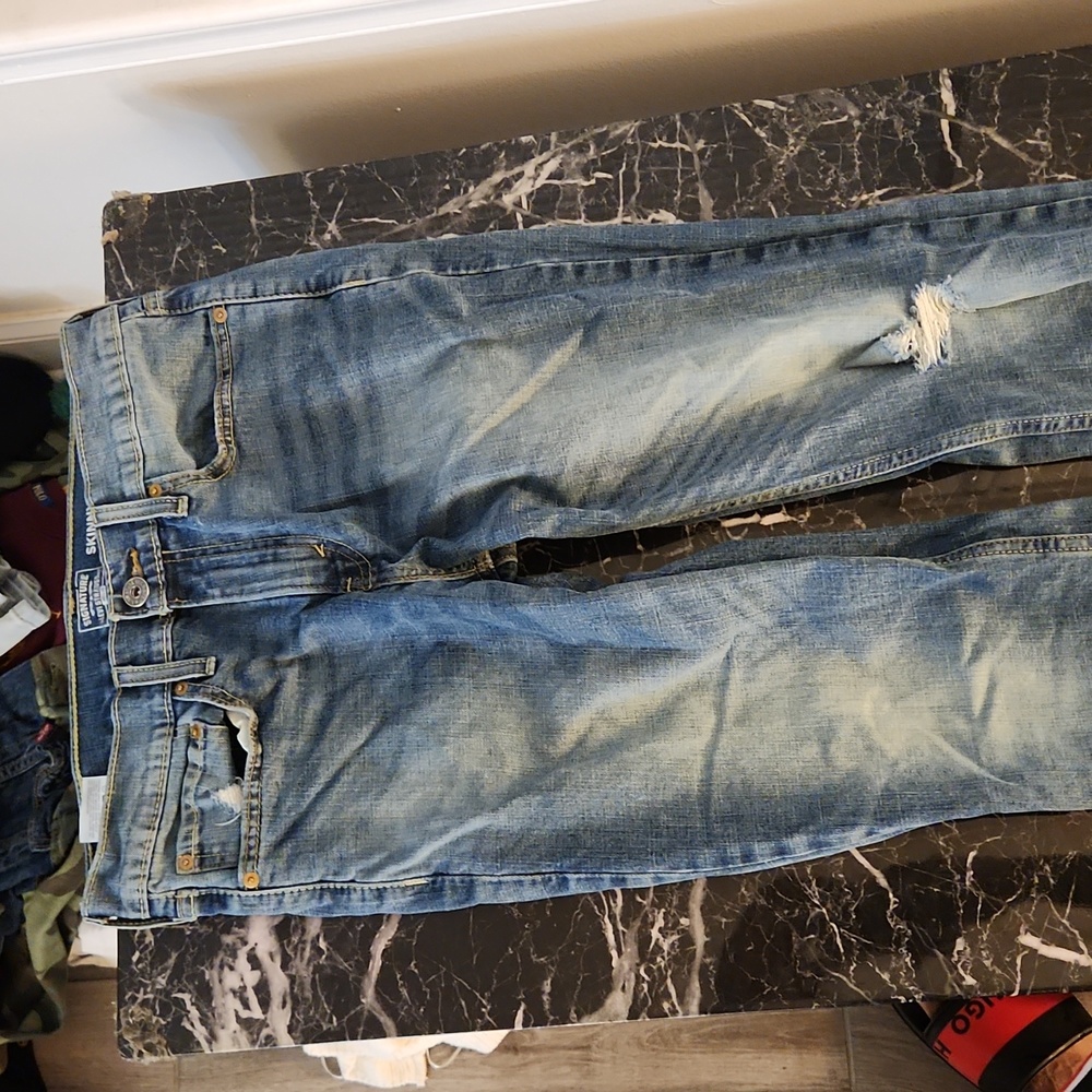 Blue Levi's Strauss jeans